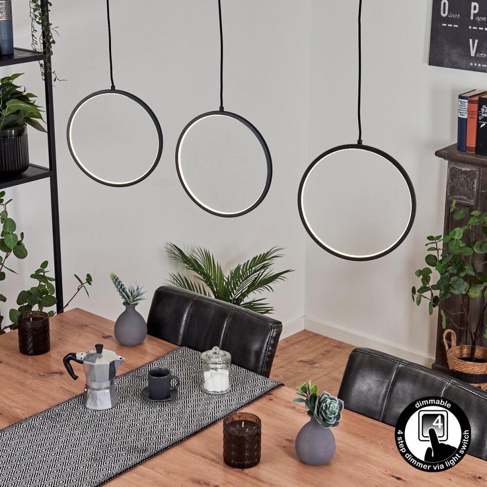 Nevogilde Pendelleuchte LED Schwarz, 1-flammig main product photo