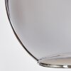Koyoto Deckenleuchte Glas 30 cm Chrom, Rauchfarben, 3-flammig