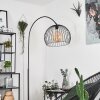 Espairo Bogenlampe Schwarz, 1-flammig
