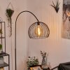 Espairo Bogenlampe Schwarz, 1-flammig