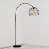 Espairo Bogenlampe Schwarz, 1-flammig