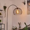Espairo Bogenlampe Schwarz, 1-flammig