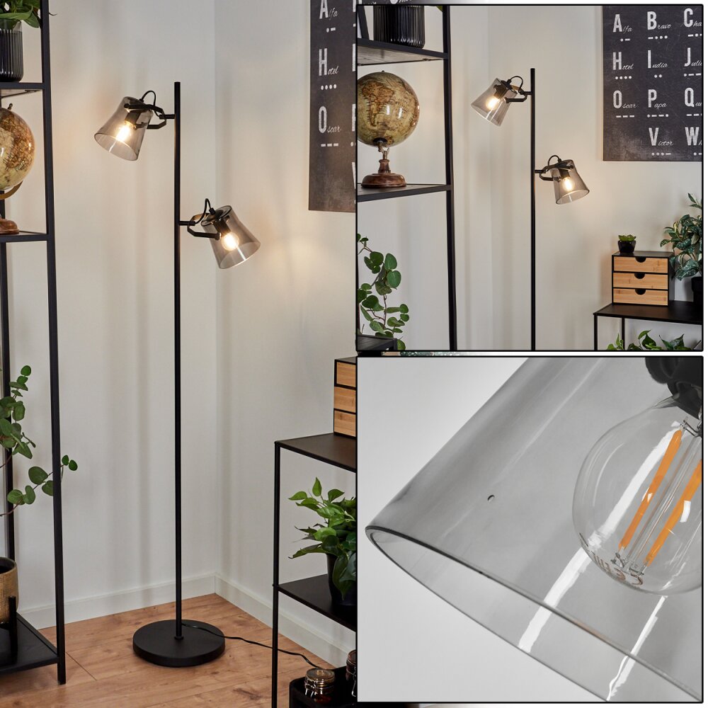 Trajouca Stehleuchte Schwarz, 2-flammig main product photo