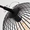 Mossay Bogenstehlampe Schwarz, 3-flammig
