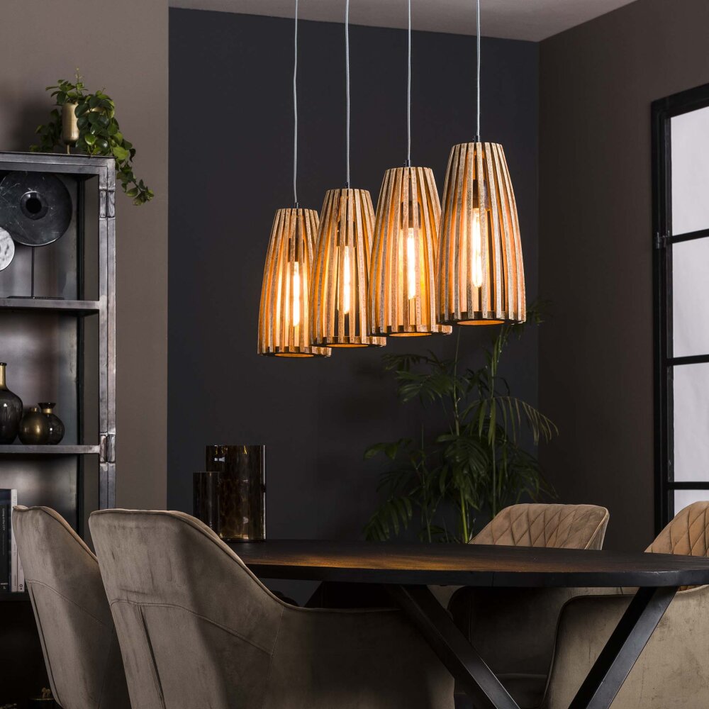 Solca Pendelleuchte Schwarz, 4-flammig main product photo