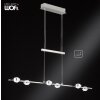 Wofi GAP Pendelleuchte LED Nickel-Matt, 12-flammig