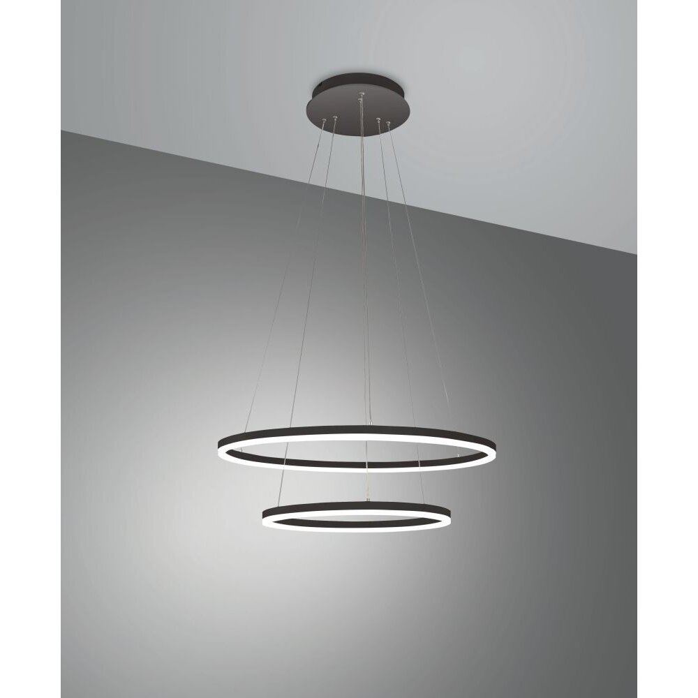 Fabas Luce Giotto Pendelleuchte LED Schwarz, 1-flammig main product photo