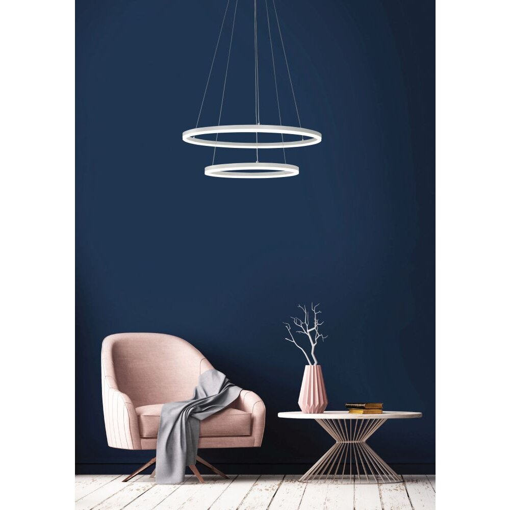 Fabas Luce Giotto Pendelleuchte LED Weiß, 1-flammig main product photo