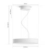 Philips Hue Enrave Pendelleuchte LED Weiß, 1-flammig, Fernbedienung