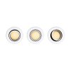 Philips Hue Milliskin 3er Set Einbauleuchte LED Weiß, 3-flammig
