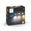 Philips Hue Milliskin 3er Set Einbauleuchte LED Silber, 3-flammig