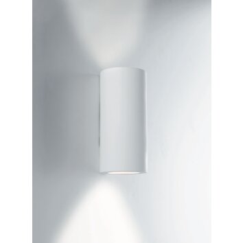Luce Design Banjie Wandleuchte mit handelsüblichen Farben bemalbar, Weiß, 2-flammig
