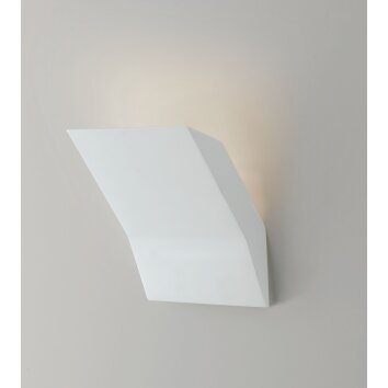 Luce Design Montblanc Wandleuchte mit handelsüblichen Farben bemalbar, Weiß, 1-flammig
