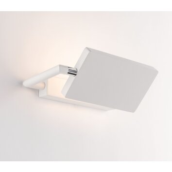 Luce Design Book Wandleuchte LED Weiß, 1-flammig