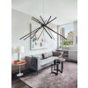 Luce Design Shanghai Pendelleuchte LED Schwarz, 8-flammig