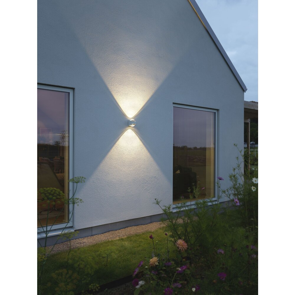 Konstsmide Bitonto Außenwandleuchte LED Weiß, 2-flammig main product photo