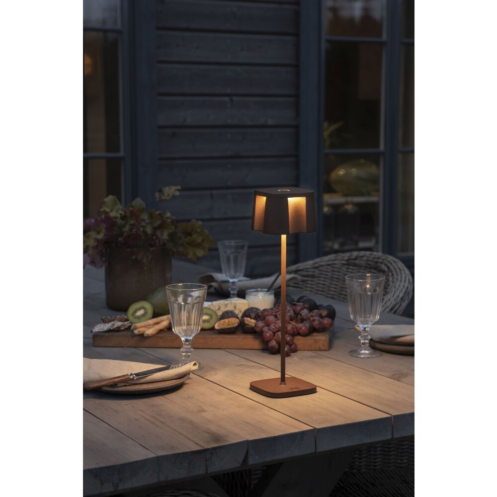 Konstsmide Nice Außentischleuchte LED Rostfarben, 5-flammig main product photo