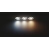 Philips Hue Adore 3er Set Einbauleuchte LED Aluminium, 3-flammig, Fernbedienung