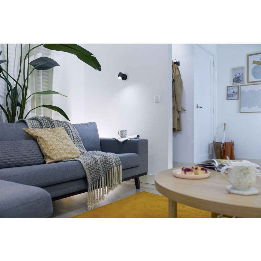 Philips WiZ IMAGEO Deckenleuchte LED Schwarz, 1-flammig, Farbwechsler main product photo