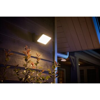 Philips Hue White Welcome Außenwandleuchte LED Schwarz, 1-flammig