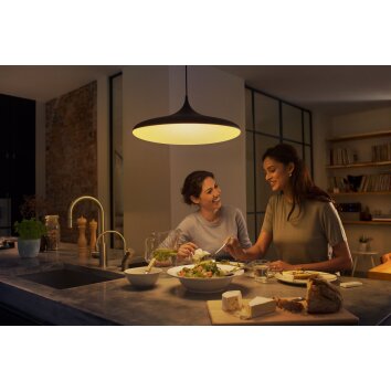 Philips Hue Cher Pendelleuchte LED Schwarz, 1-flammig, Fernbedienung