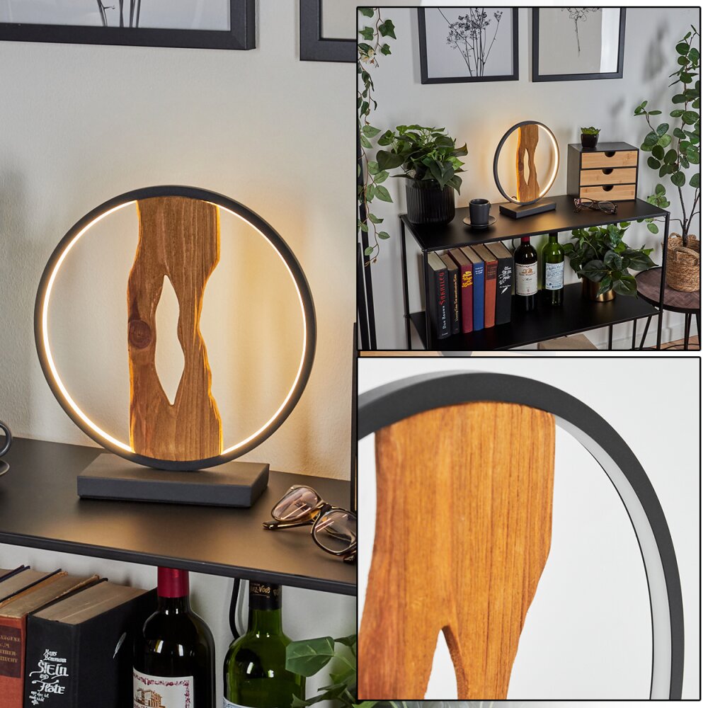 Nevogilde Tischleuchte LED Naturfarben, Schwarz, 1-flammig main product photo