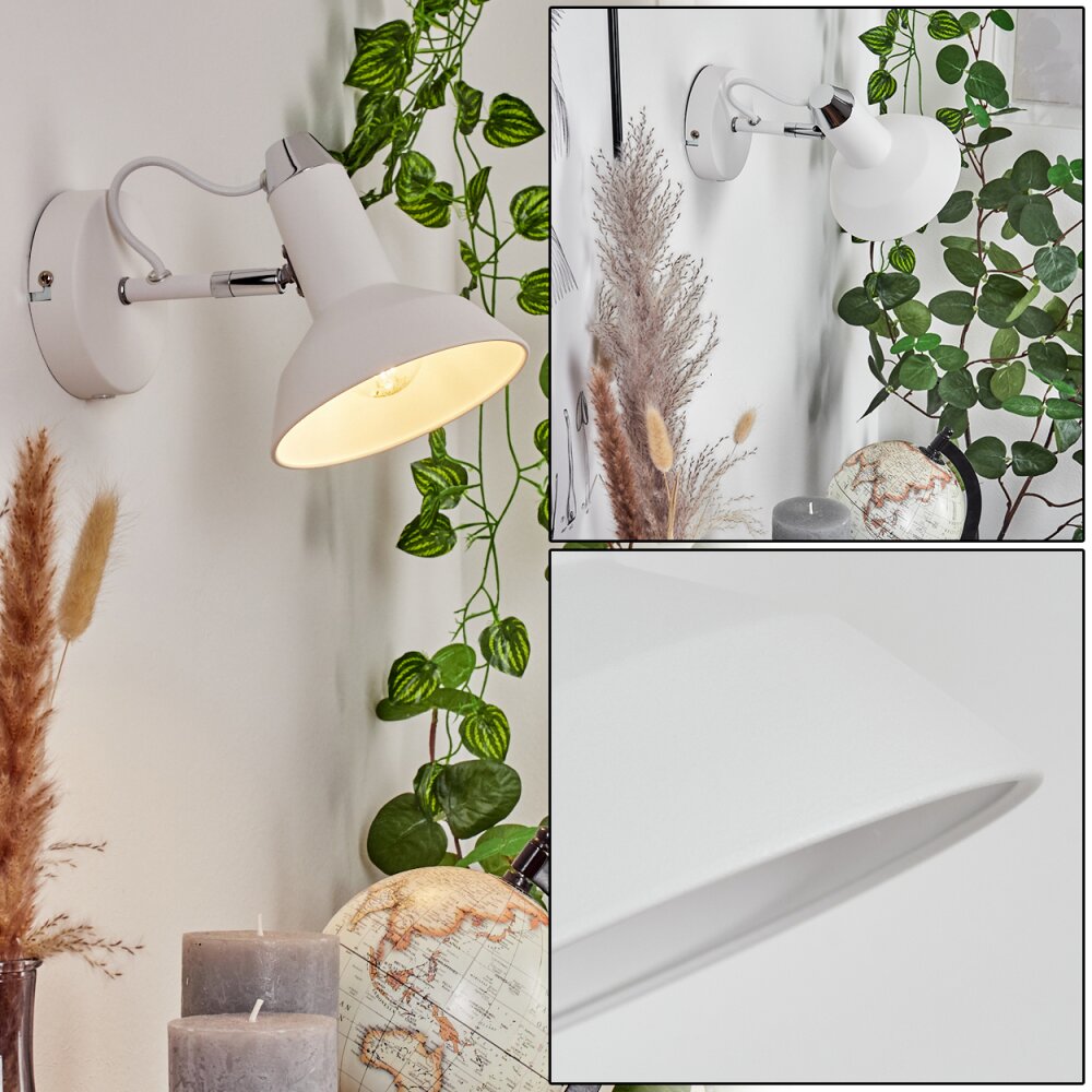 Vouzy Wandleuchte Weiß, 1-flammig main product photo