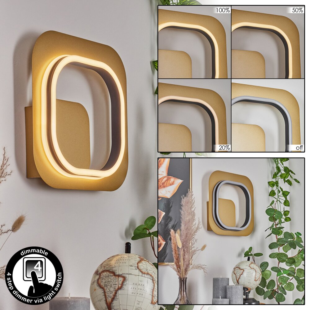 Valduge Wandleuchte LED Gold, Schwarz, 1-flammig main product photo