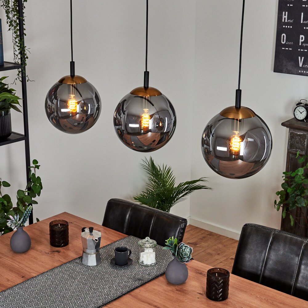 Recoutas Hängeleuchte Schwarz, 3-flammig main product photo