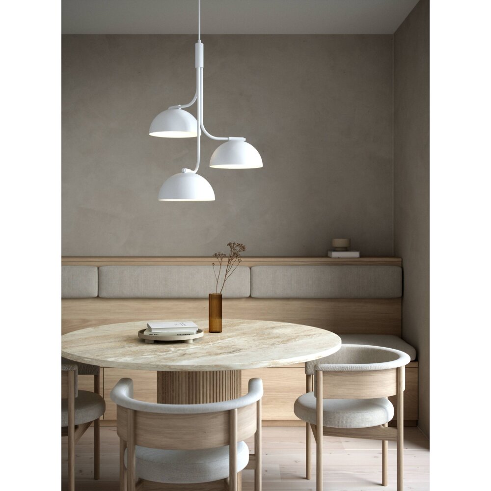 Design For The People by Nordlux TULLIO Hängeleuchte Weiß, 3-flammig main product photo