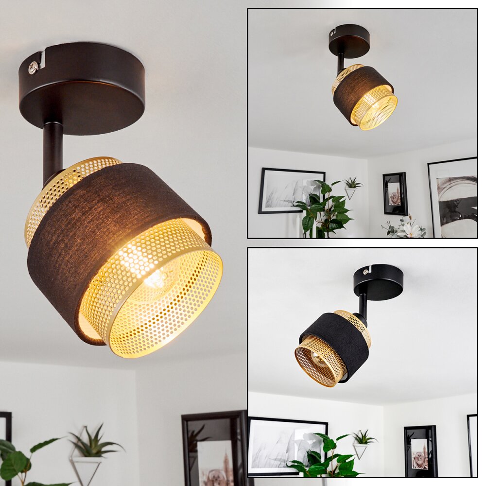 Regueira Deckenleuchte Schwarz, 1-flammig main product photo