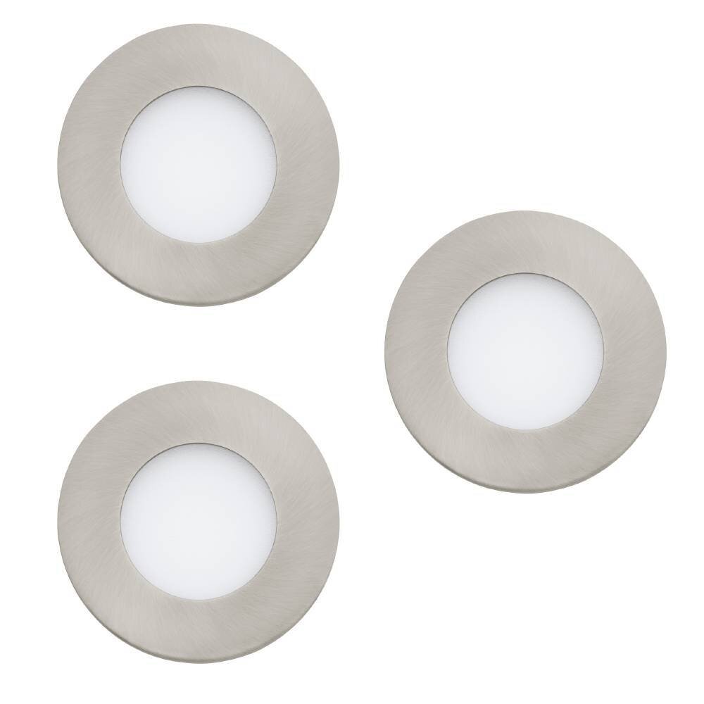 Eglo Leuchten FUEVA-Z Einbauleuchte 3er Set LED Nickel-Matt, 3-flammig main product photo