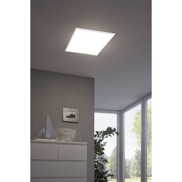 Eglo Leuchten SALOBRENA-C Deckenpanel LED Weiß, 1-flammig, Fernbedienung, Farbwechsler