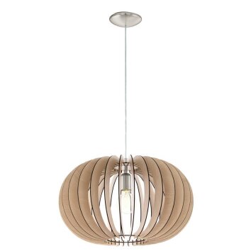 Trio Leuchten Elmau Pendelleuchte Dunkelbraun, Nickel-Matt 302100430 | lampe