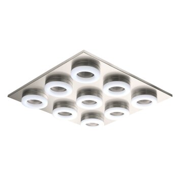 Eglo Leuchten PALENA Deckenleuchte LED Nickel-Matt, 9-flammig