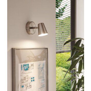 Eglo Leuchten TRAVALE Wandleuchte LED Nickel-Matt, 1-flammig