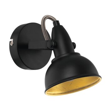 Eglo THORNTON Wandleuchte Gold, Schwarz, 1-flammig