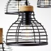 Brilliant Avia Pendelleuchte Holz hell, Schwarz, 6-flammig