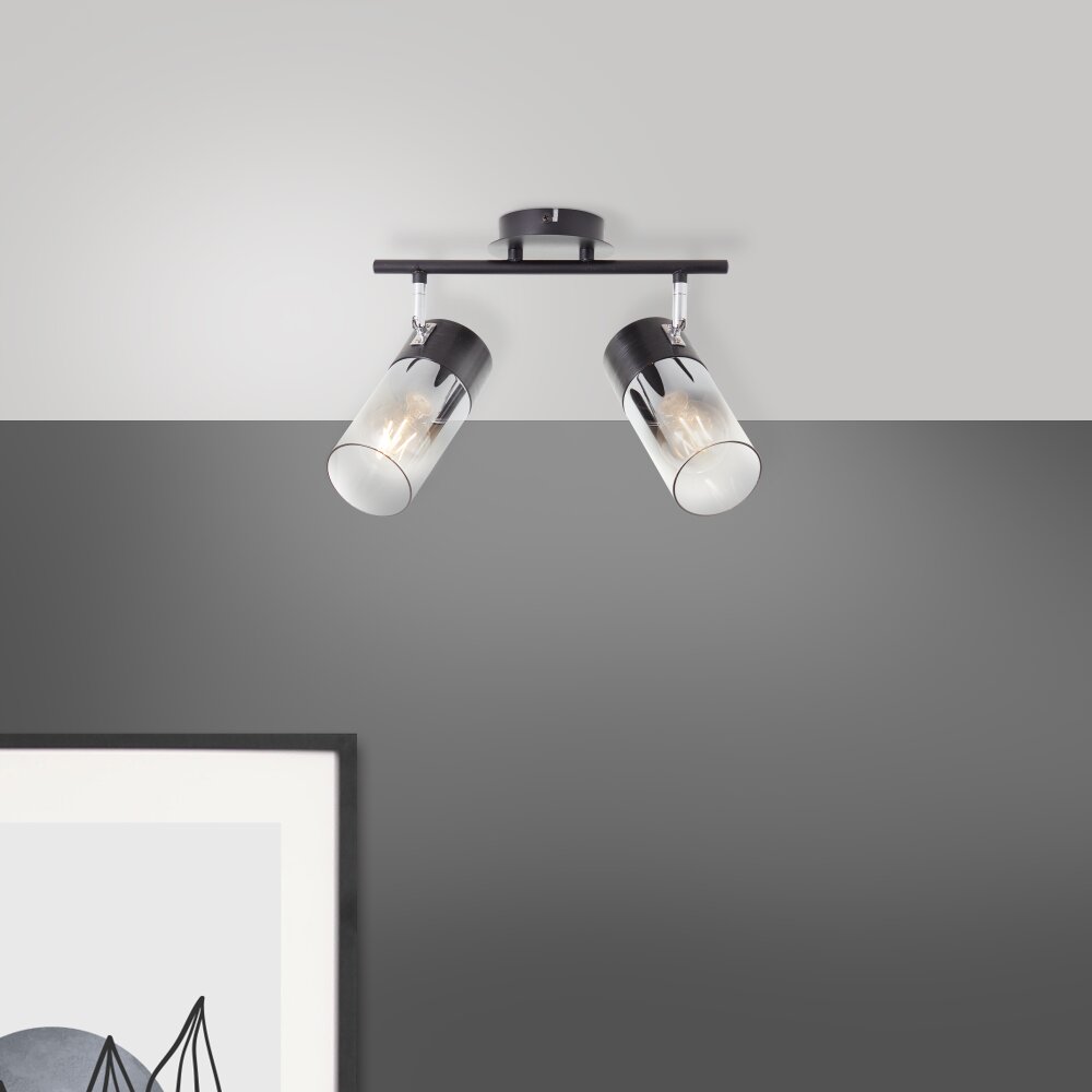 Brilliant Alia Deckenleuchte Schwarz, 2-flammig main product photo