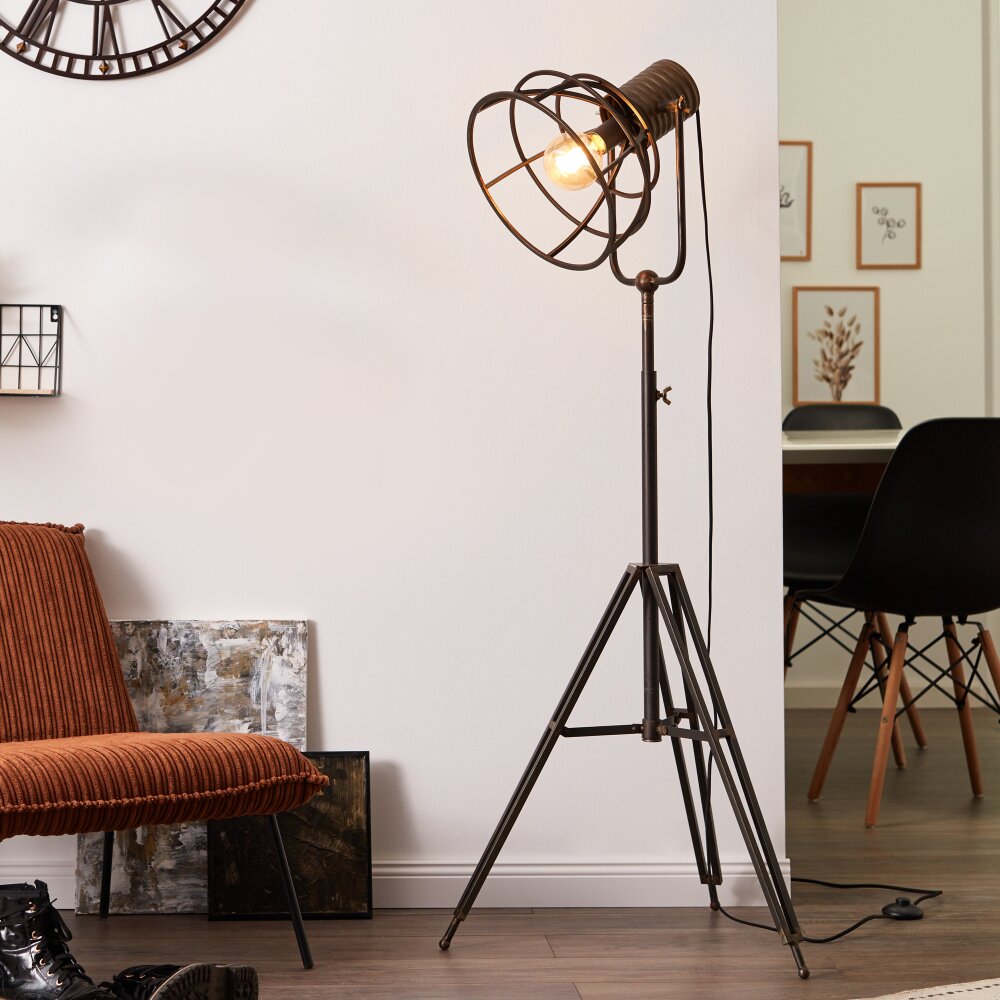 Brilliant Reece Stehleuchte Kupferfarben, Schwarz, 1-flammig main product photo