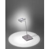 Paul Neuhaus Q-Fisheye Tischleuchte LED Edelstahl, 2-flammig, Fernbedienung, Farbwechsler