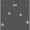 Paul Neuhaus Q-ADAM Pendelleuchte LED Edelstahl, 2-flammig, Fernbedienung, Farbwechsler