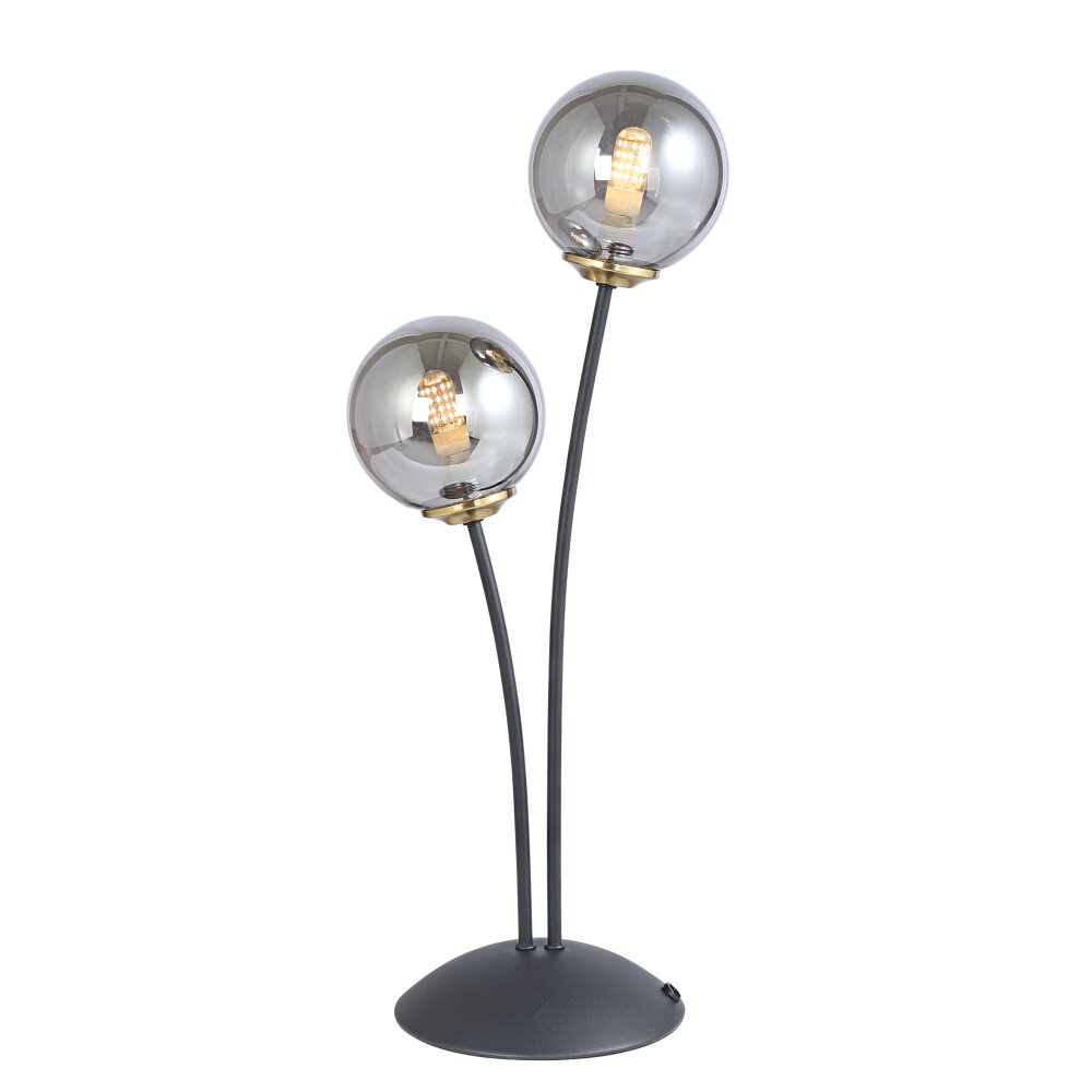 Globo JORGE Tischleuchte Schwarz, 2-flammig main product photo