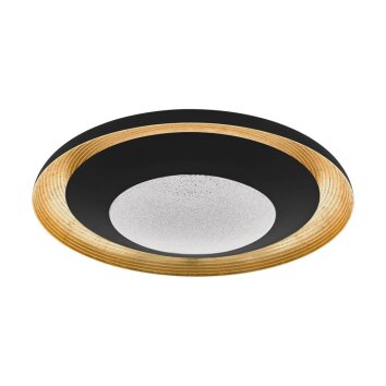 EGLO CANICOSA Deckenleuchte LED Gold, Schwarz, 1-flammig, Fernbedienung