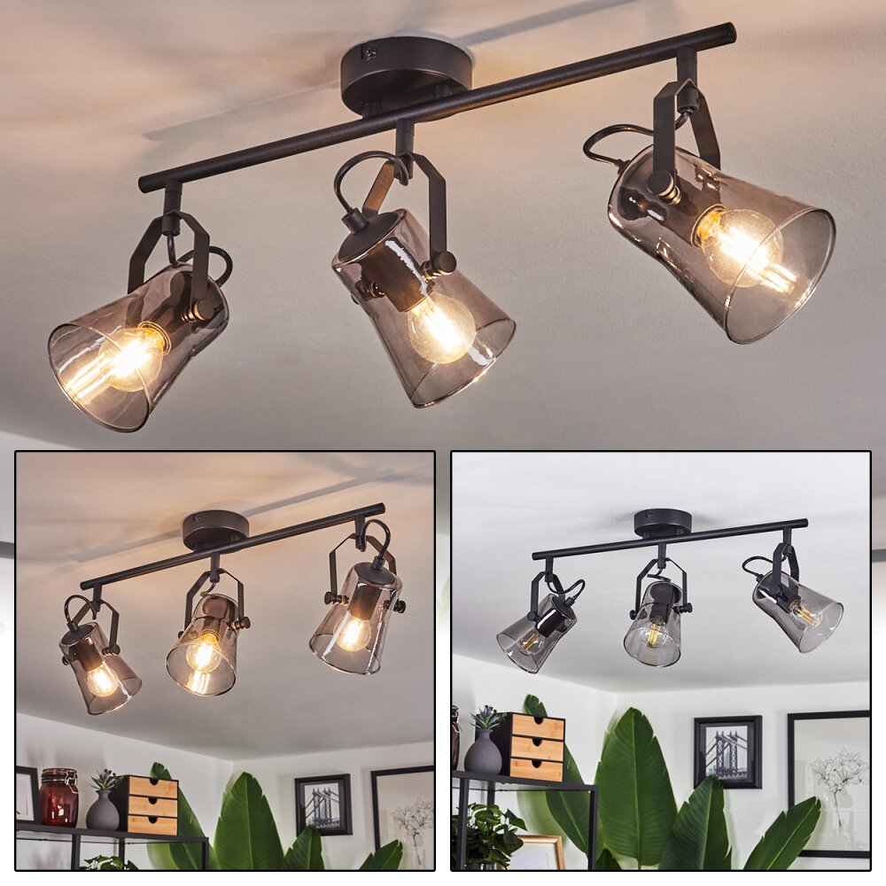 Trajouca Deckenleuchte Schwarz, 3-flammig main product photo