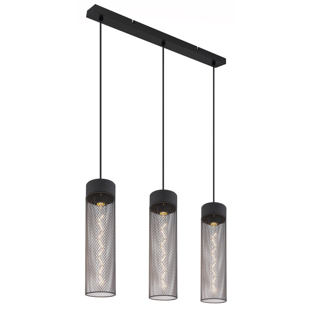 Globo HANS Hängeleuchte Schwarz, 3-flammig main product photo