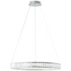 Brilliant Queen Pendelleuchte LED Silber, 1-flammig, Fernbedienung