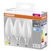 OSRAM CLASSIC B 3er Set LED E14 5,5 Watt 4000 Kelvin 806 Lumen