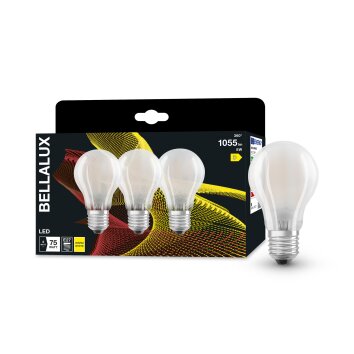 BELLALUX® CLA 3er Set LED E27 7,5 Watt 2700 Kelvin 1055 Lumen