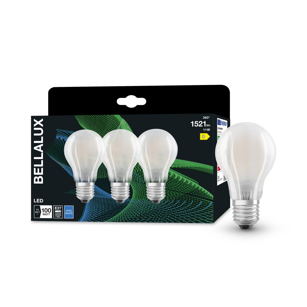 BELLALUX® CLA 3er Set LED E27 11 Watt 4000 Kelvin 1521 Lumen main product photo